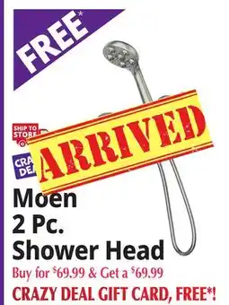 Ocean State Job Lot Moen 2Pc. Shower Head offer
