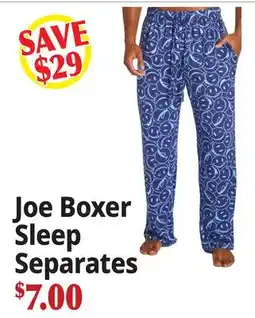 Ocean State Job Lot Joe Boxer Sleep Separates offer