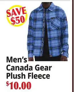 Ocean State Job Lot Men's Canada Gear Plush Fleece offer