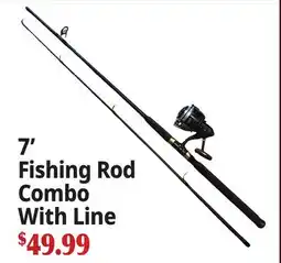 Ocean State Job Lot 7' Fishing Rod Combo With Line offer