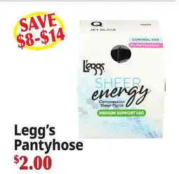 Ocean State Job Lot Legg's Pantyhose offer