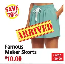 Ocean State Job Lot Famous Maker Skorts offer