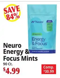 Ocean State Job Lot Neuro Energy & Focus Mints offer