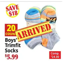 Ocean State Job Lot Boys' Trimfit Socks offer