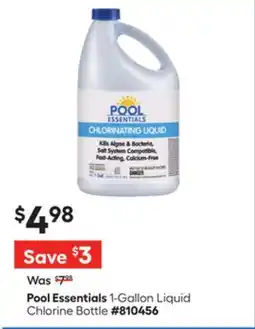Lowe's Pool Essentials 1-Gallon Liquid Chlorine Bottle offer