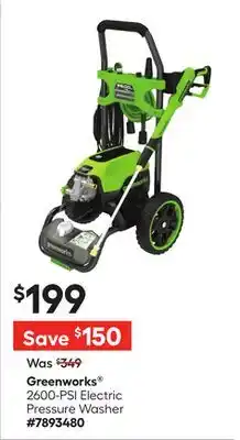 Lowe's 2600-PSI Electric Pressure Washer offer