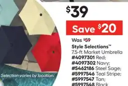 Lowe's 7.5-ft Market Umbrella offer