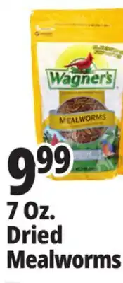 Ocean State Job Lot Wagner's 7 Oz. Dried Mealworms offer