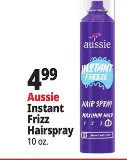 Ocean State Job Lot Aussie Instant Frizz Hairspray offer