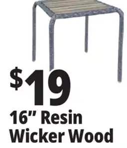 Ocean State Job Lot 16 Resin Wicker Wood offer