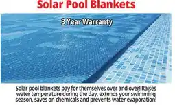 Ocean State Job Lot Solar Pool Blankets offer