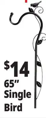 Ocean State Job Lot 65 Single Bird Shepherd Hook offer
