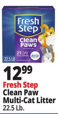 Ocean State Job Lot Fresh Step Clean Paw Multi-Cat Litter offer