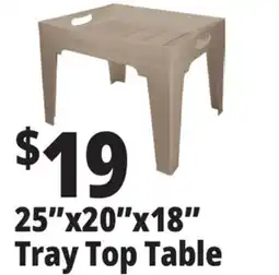 Ocean State Job Lot 25x20x18 Tray Top Table offer