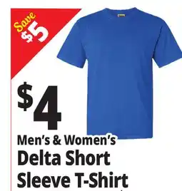 Ocean State Job Lot Men's & Women's Delta Short Sleeve T-Shirt offer