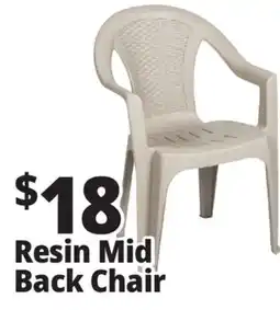 Ocean State Job Lot Resin Mid Back Chair offer