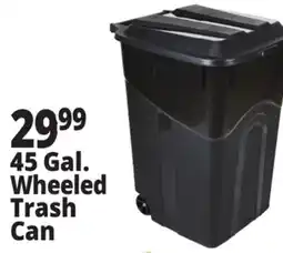 Ocean State Job Lot 45 Gal. Wheeled Trash Can offer