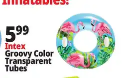 Ocean State Job Lot Intex Groovy Color Transparent Tubes offer