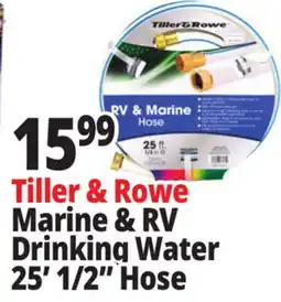 Ocean State Job Lot Tiller & Rowe Marine & RV Drinking Water 25' 1/2 Hose offer