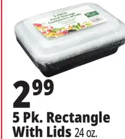 Ocean State Job Lot 5 Pk. Rectangle With Lids offer