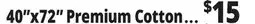 Ocean State Job Lot 40x72 Premium Cotton offer