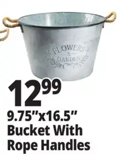 Ocean State Job Lot 9.75x16.5 Bucket With Rope Handles offer