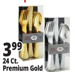Ocean State Job Lot 24 Ct. Premium Gold Utensils offer