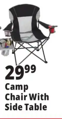 Ocean State Job Lot Camp Chair With Side Table offer