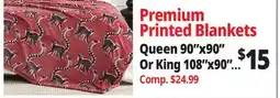 Ocean State Job Lot Premium Printed Blankets offer