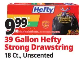 Ocean State Job Lot Hefty 39 Gallon Hefty Strong Drawstring offer