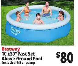 Ocean State Job Lot Bestway 10' x 30 Fast Set Above Ground Pool offer