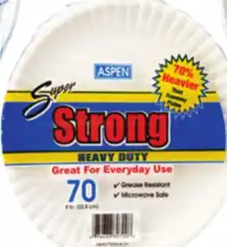 Ocean State Job Lot Aspen 9 Coated Paper Plates offer