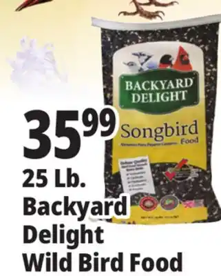 Ocean State Job Lot Backyard Delight Wild Bird Food offer