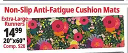 Ocean State Job Lot Non-Slip Anti-Fatigue Cushion Mats offer