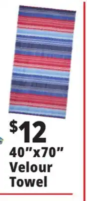Ocean State Job Lot 40x70 Velour Towel offer