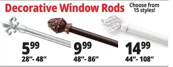 Ocean State Job Lot Decorative Window Rods offer
