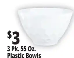 Ocean State Job Lot 3 Pk. 55 Oz. Plastic Bowls offer