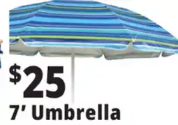 Ocean State Job Lot 7' Beach Umbrella offer