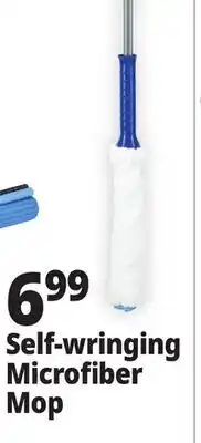 Ocean State Job Lot Self-wringing Microfiber Mop offer