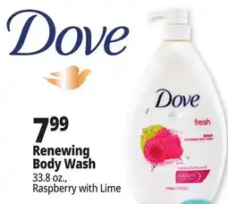 Ocean State Job Lot Dove Renewing Body Wash offer