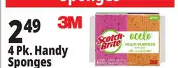 Ocean State Job Lot 4 Pk. Handy Sponges offer