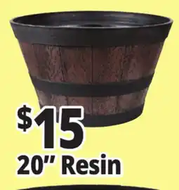 Ocean State Job Lot 20 Resin Whiskey Barrel offer