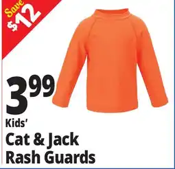 Ocean State Job Lot Kids' Cat & Jack Rash Guards offer