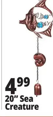 Ocean State Job Lot 20 Sea Creature Wind Chime offer