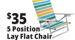 Ocean State Job Lot 5 Position Lay Flat Chair offer