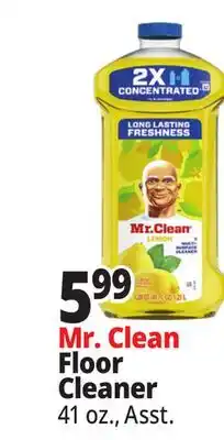 Ocean State Job Lot Mr. Clean Floor Cleaner offer