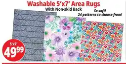 Ocean State Job Lot Washable 5'x7' Area Rugs offer
