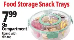 Ocean State Job Lot Six Compartment Food Storage Snack Trays offer