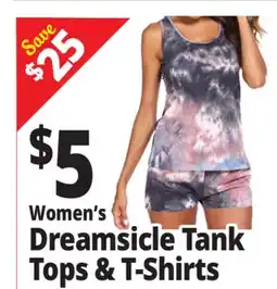 Ocean State Job Lot Women's Dreamsicle Tank Tops & T-Shirts offer