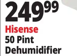 Ocean State Job Lot Hisense 50 Pint Dehumidifier offer